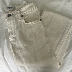 Abercrombie & Fitch Off-White Denim Pants